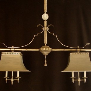Bespoke Chinoiserie Billiard Style Ceiling Lamp